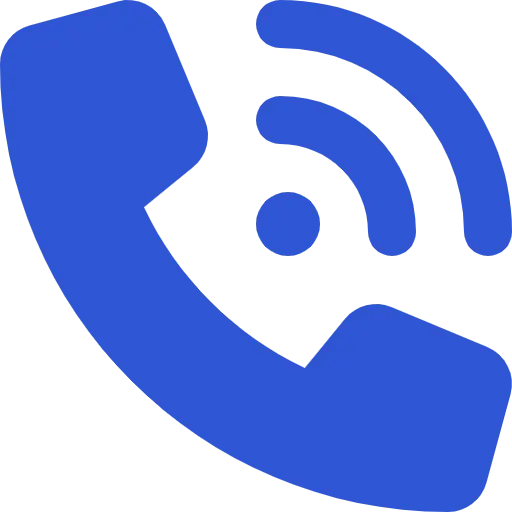 phone blue icon